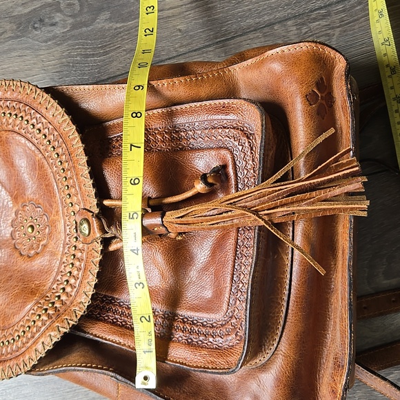 Patricia Nash Brown Leather Backpack - Picture 10 of 11